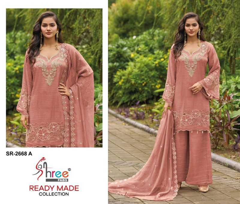 Shree R 2668 A To D Readymade Viscose Salsa Beats Work Salwar Kameez Catalog — Wholesale Readymade Suit, Shree Fabs wholesale from Surat — Photo 4
