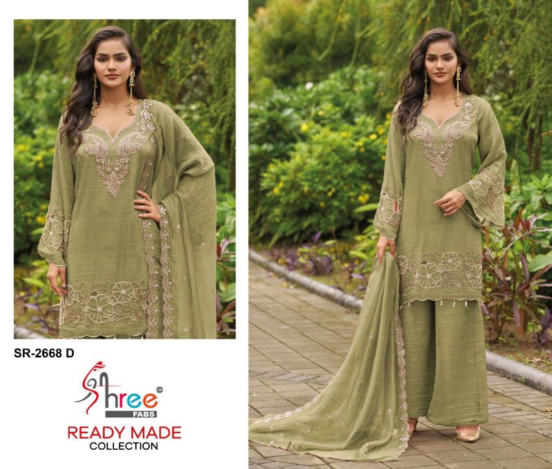 Shree R 2668 A To D Readymade Viscose Salsa Beats Work Salwar Kameez Catalog — Wholesale Readymade Suit, Shree Fabs wholesale from Surat — Photo 2