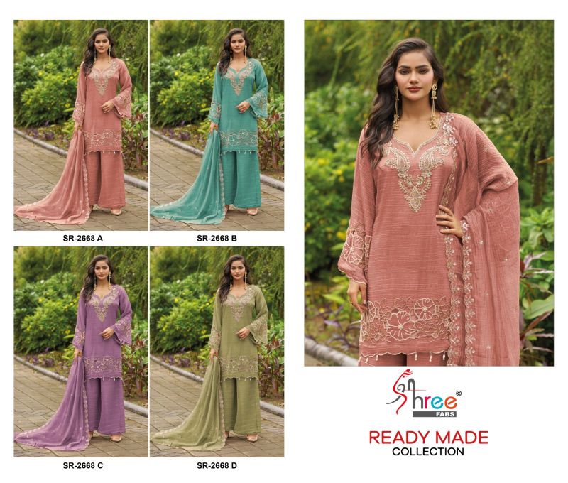 Shree R 2668 A To D Readymade Viscose Salsa Beats Work Salwar Kameez Catalog — Wholesale Readymade Suit, Shree Fabs wholesale from Surat — Photo 5