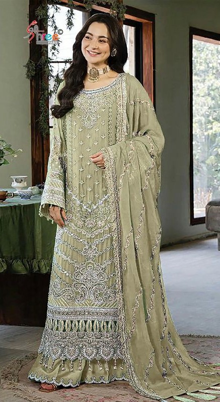 Shree Sf 5627 A To D Chiffon Heavy Embroidered Salwar Kameez Catalog