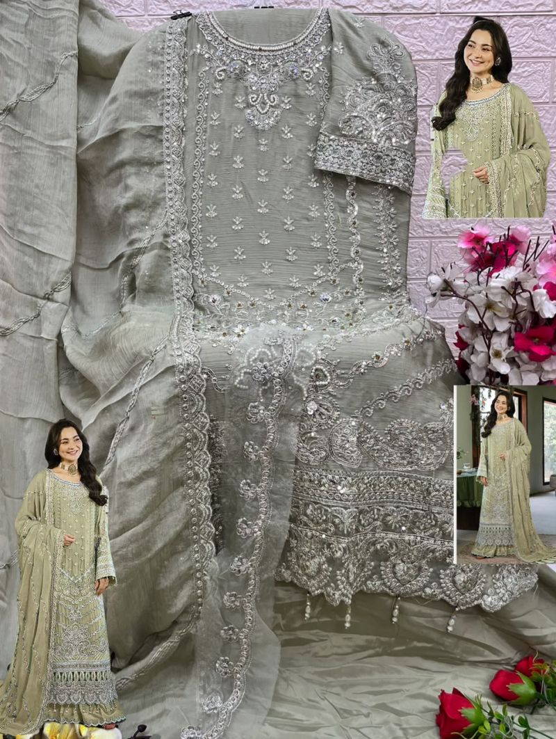 Shree Sf 5627 A To D Chiffon Heavy Embroidered Salwar Kameez Catalog — Wholesale Pakistani Suits, Shree wholesale from Surat — view 5