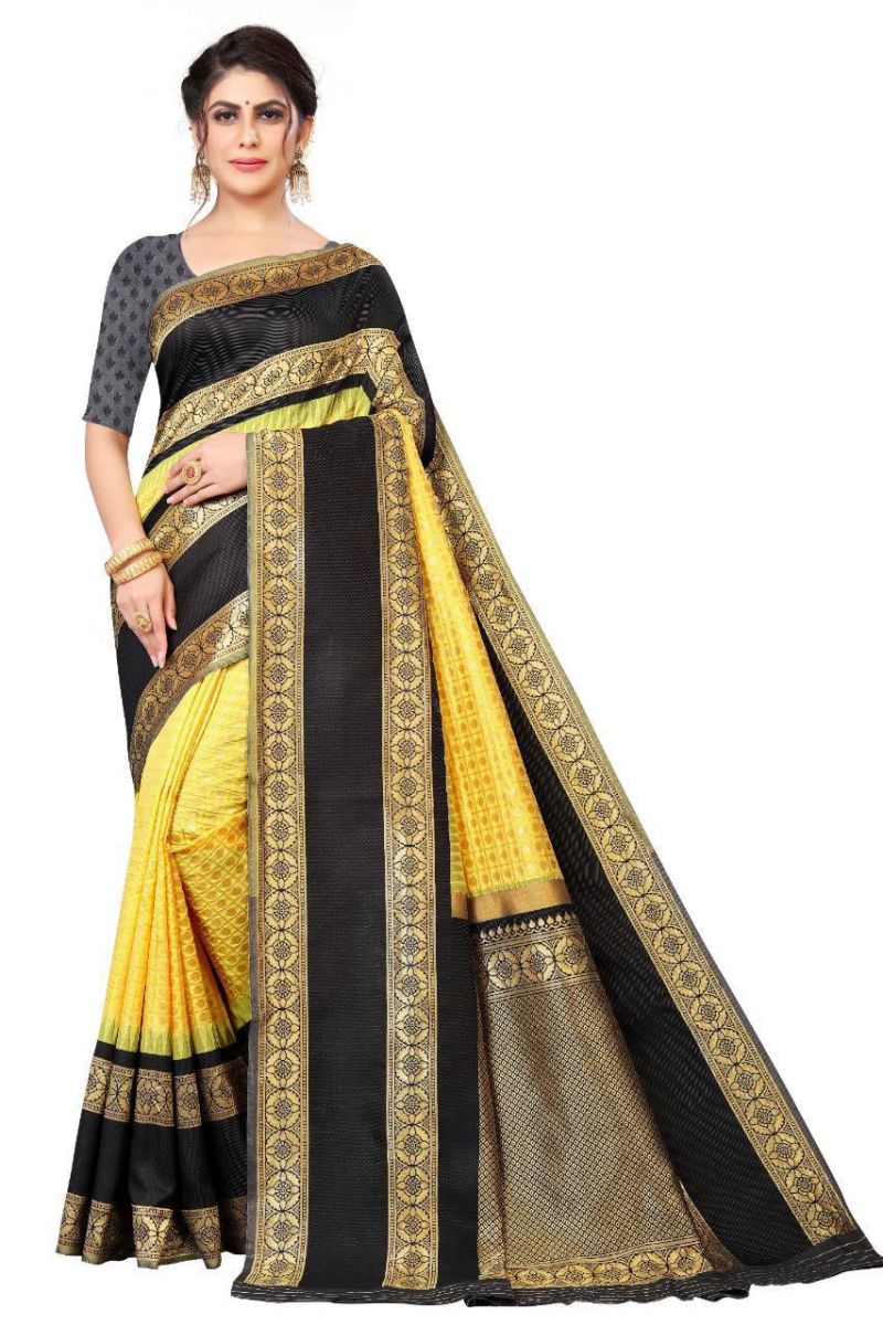 Soft Silk 2073 Lichi Silk Jacquard Work Saree Catalog