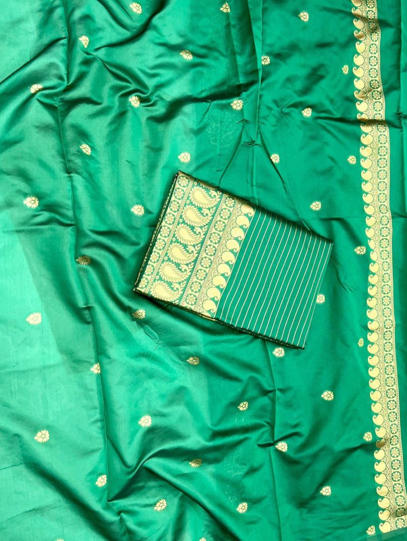 Soft Silk 4094 Lichi Silk Jacquard Work Saree Catalog — Organza Saree, Vardan Ethnic wholesale from Surat — Photo 5