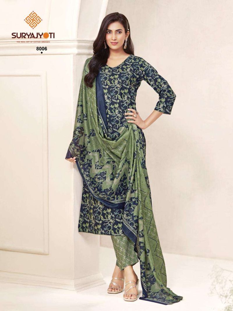 Suryajyoti Poshak Vol 8 Readymade Cotton Foil Printed Kurti With Bottom Dupatta Set — Wholesale Kurtis wholesale from Surat — view 9