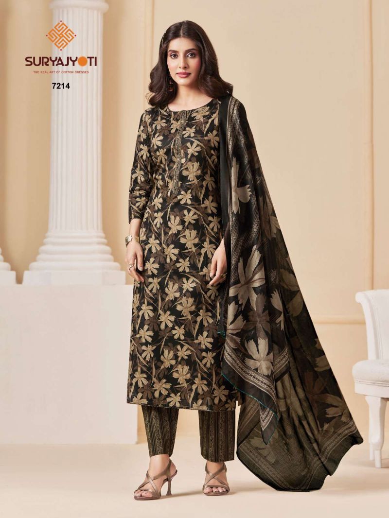 Suryajyoti Trendy Cotton Vol 72 Readymade Cotton Print Kurti With Bottom Dupatta Set — Wholesale Readymade Suit, Suryajyoti wholesale from Surat - Gallery Image 4