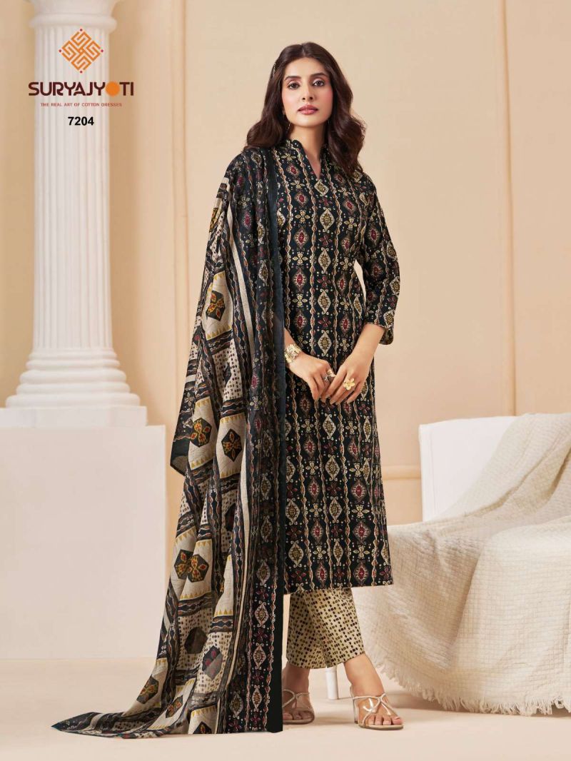 Suryajyoti Trendy Cotton Vol 72 Readymade Cotton Print Kurti With Bottom Dupatta Set — Wholesale Readymade Suit, Suryajyoti wholesale from Surat - Gallery Image 14