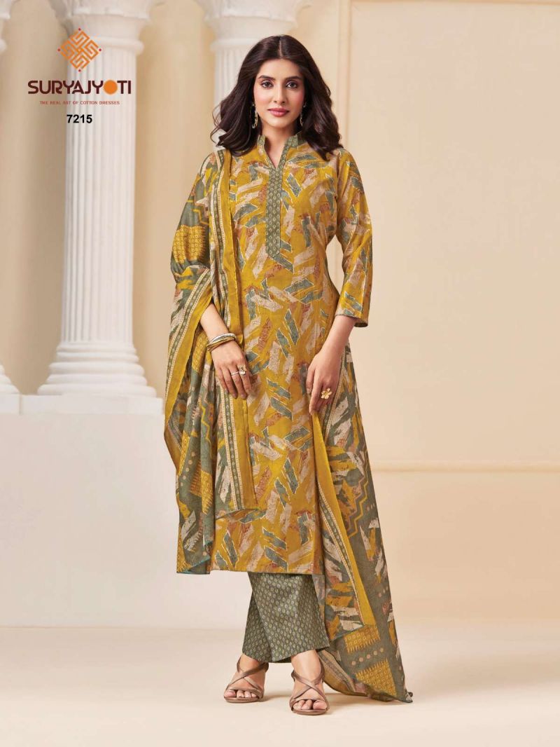 Suryajyoti Trendy Cotton Vol 72 Readymade Cotton Print Kurti With Bottom Dupatta Set — Wholesale Readymade Suit, Suryajyoti wholesale from Surat - Gallery Image 16