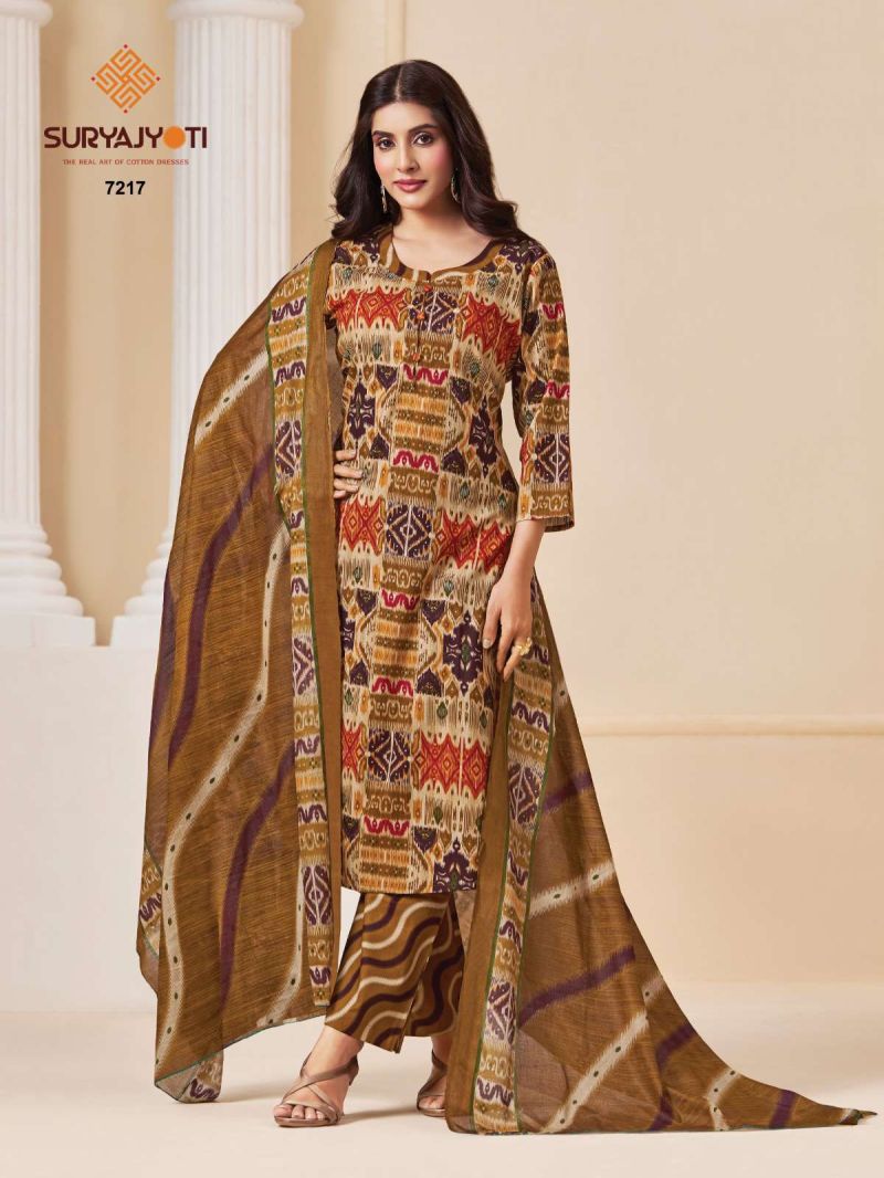 Suryajyoti Trendy Cotton Vol 72 Readymade Cotton Print Kurti With Bottom Dupatta Set — Wholesale Readymade Suit, Suryajyoti wholesale from Surat - Gallery Image 20