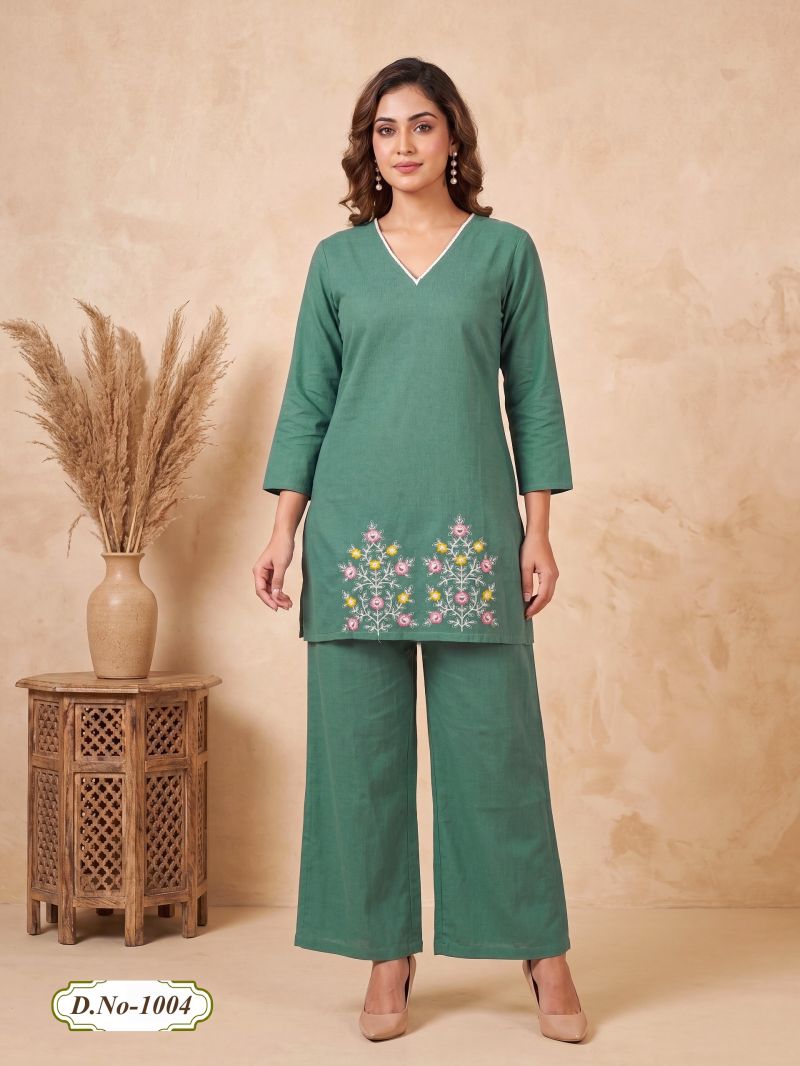 Tlc Vol 97 Cotton Printed Fancy Co Ord Set Catalog — Wholesale Cotton Kurti Pant Set wholesale from Surat — view 4