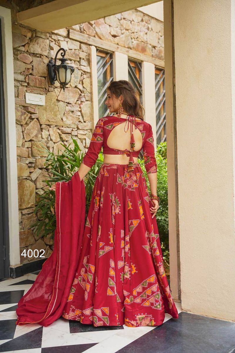 Vallari Vol 4 French Crepe Silk Digital Printed Designer Lehenga Choli Catalog — Wholesale Lehenga, Vardan Ethnic wholesale from Surat — view 6