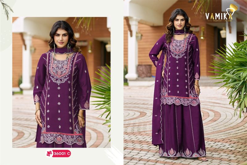 Vamika Ashima Vol 3 Atex Chinon Embroidered Salwar Kameez Catalog — Wholesale Readymade Suit, vamika wholesale from Surat — view 2