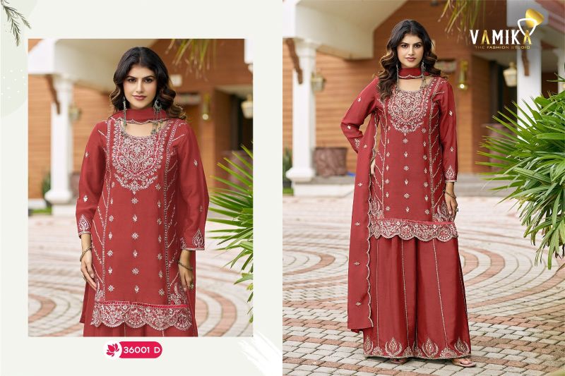 Vamika Ashima Vol 3 Atex Chinon Embroidered Salwar Kameez Catalog — Wholesale Readymade Suit, vamika wholesale from Surat — view 3