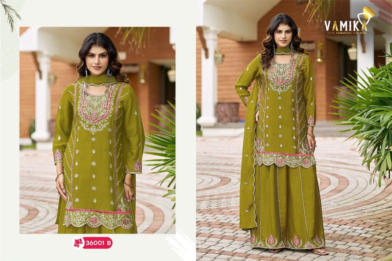 Vamika Ashima Vol 3 Atex Chinon Embroidered Salwar Kameez Catalog — Wholesale Readymade Suit, vamika wholesale from Surat — view 4