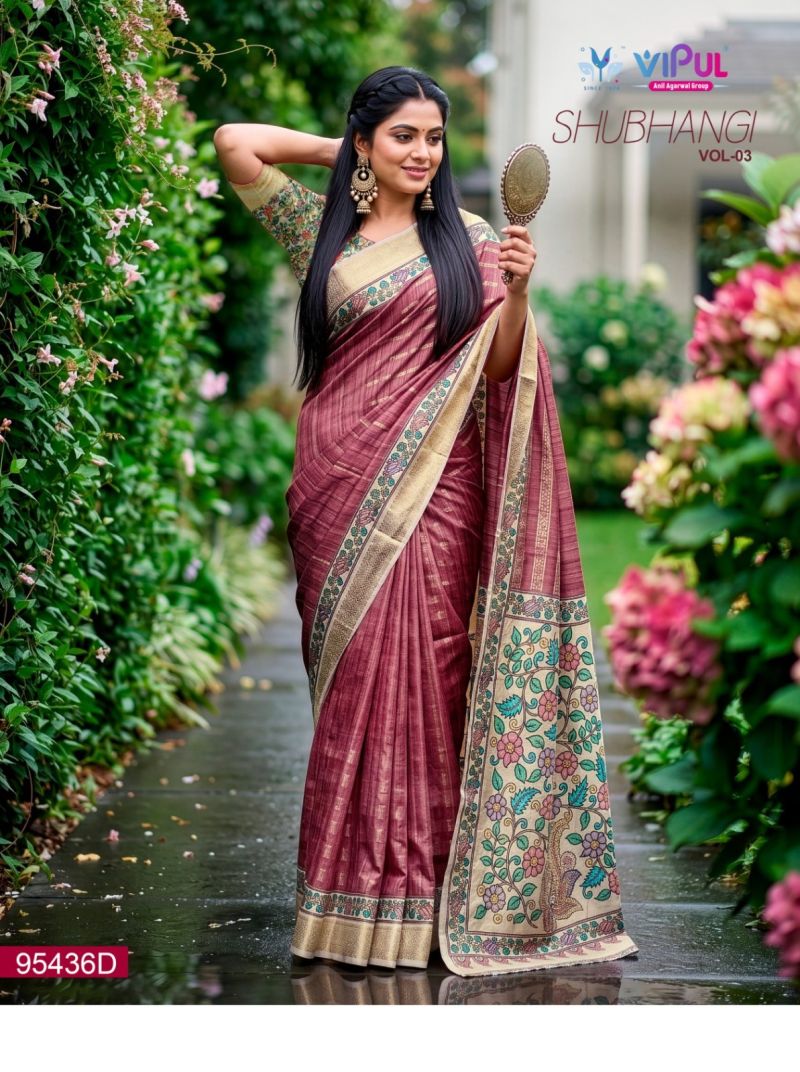 Vipul Shubhangi Vol 3 Soft Silk Printed Saree Catalog