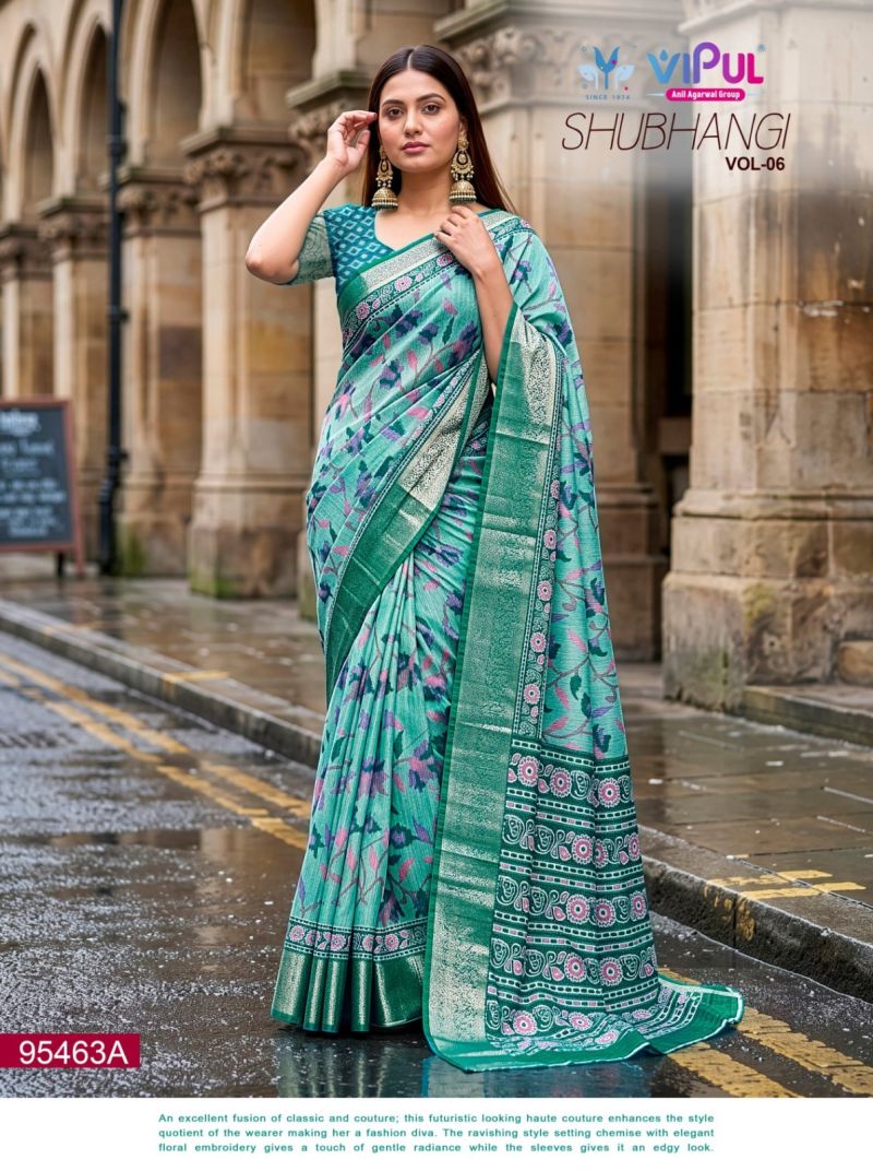 Vipul Shubhangi Vol 6 Soft Silk Printed Saree Catalog