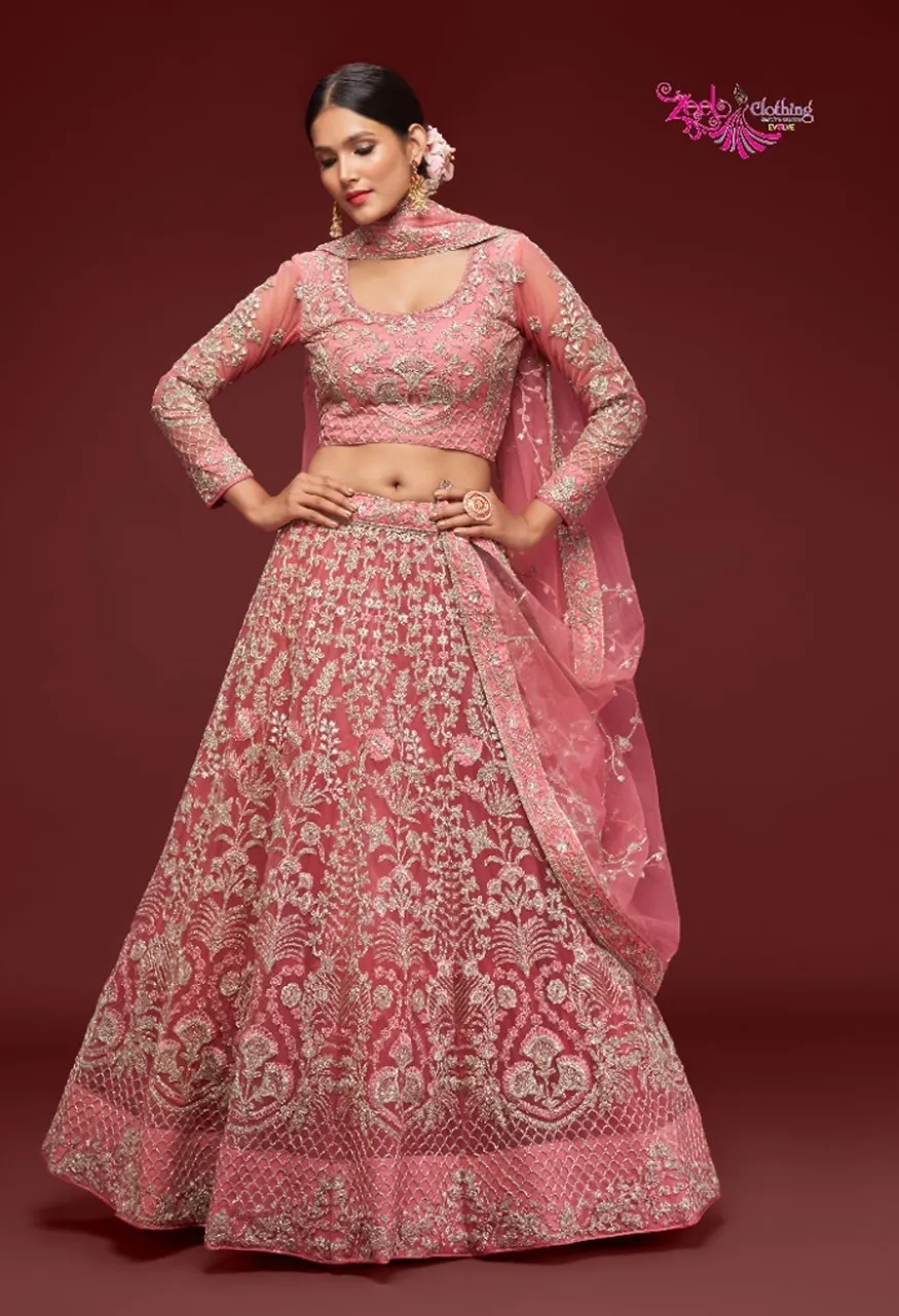 Zeel The Shimmers Vol-1 Designer Embroidered Lehenga Collection — Wholesale Lehenga, Zeel wholesale from Surat - Gallery Image 4