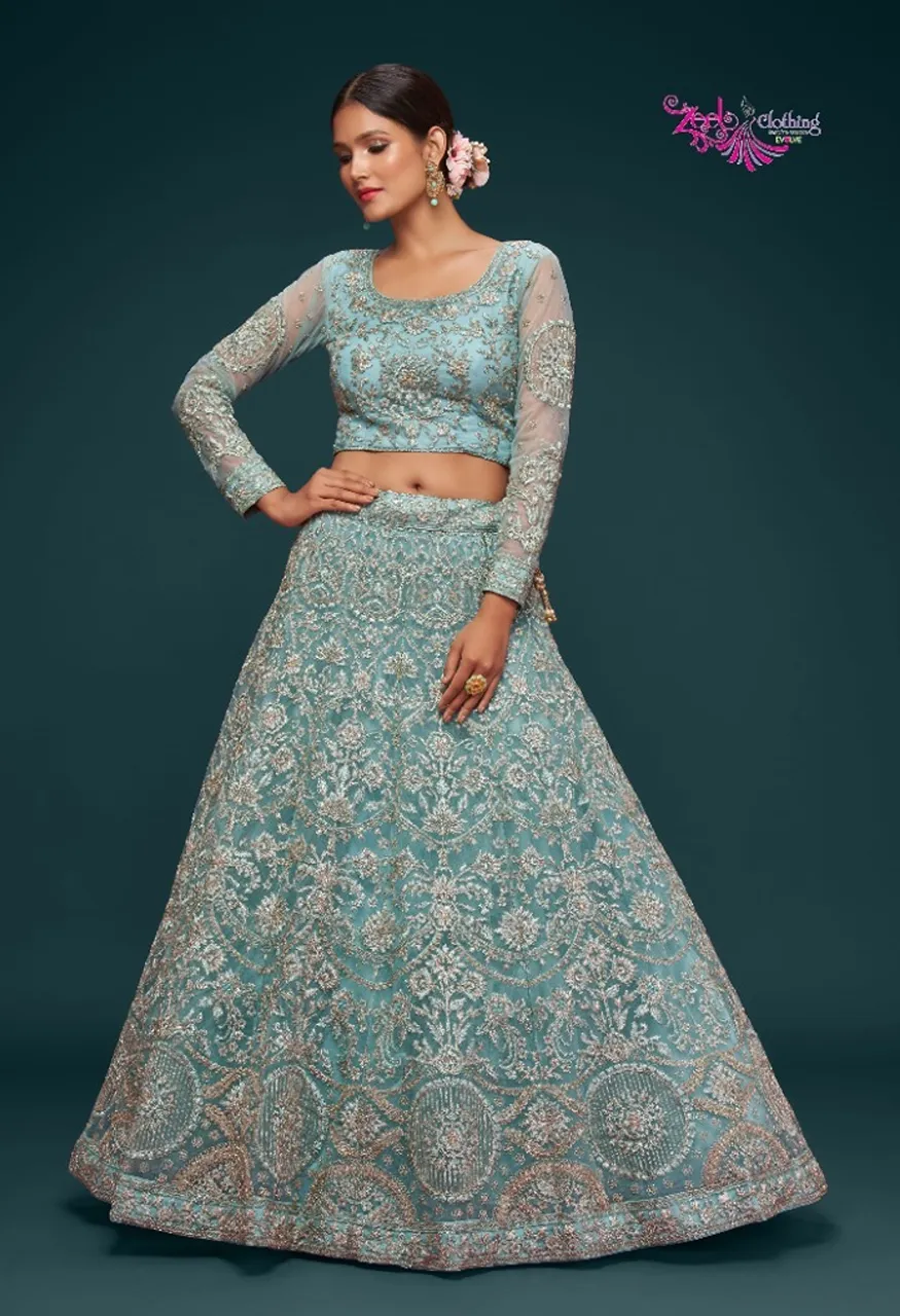 Zeel The Shimmers Vol-1 Designer Embroidered Lehenga Collection — Wholesale Lehenga, Zeel wholesale from Surat - Gallery Image 2