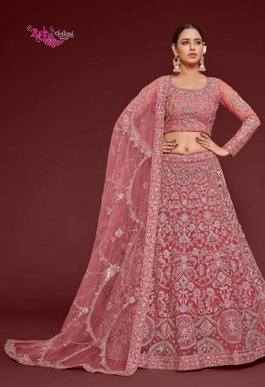 Zeel The Shimmers Vol-1 Designer Embroidered Lehenga Collection — Wholesale Lehenga, Zeel wholesale from Surat - Gallery Image 9