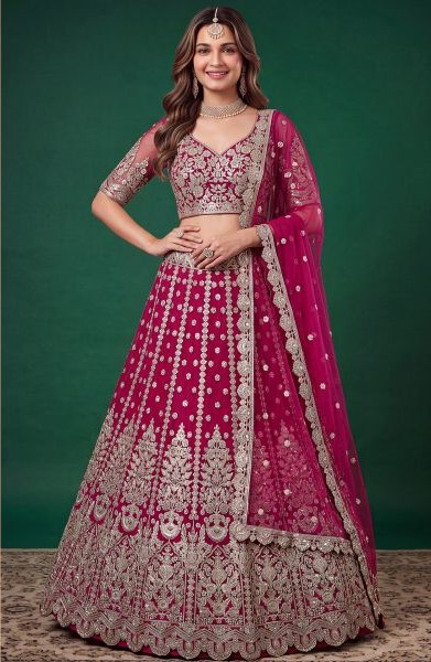 Zeel Vol 37 Soft Net Zari And Sequence Embroidery Lehenga Choli