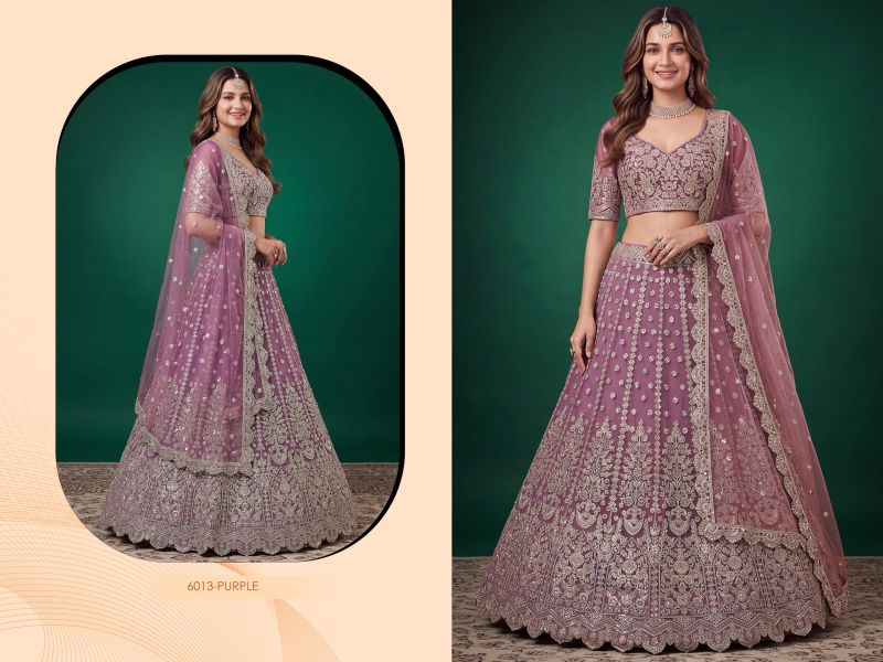 Zeel Vol 37 Soft Net Zari And Sequence Embroidery Lehenga Choli — Wholesale Lehenga, Zeel wholesale from Surat — Photo 3