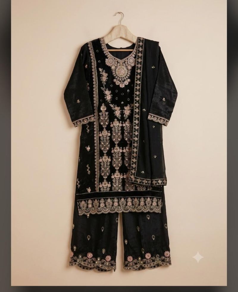 Zorista 11030 A And B Pure Fandy Silk Embroidered Salwar Kameez — Wholesale Kurtis, Zorista wholesale from Surat — Photo 4