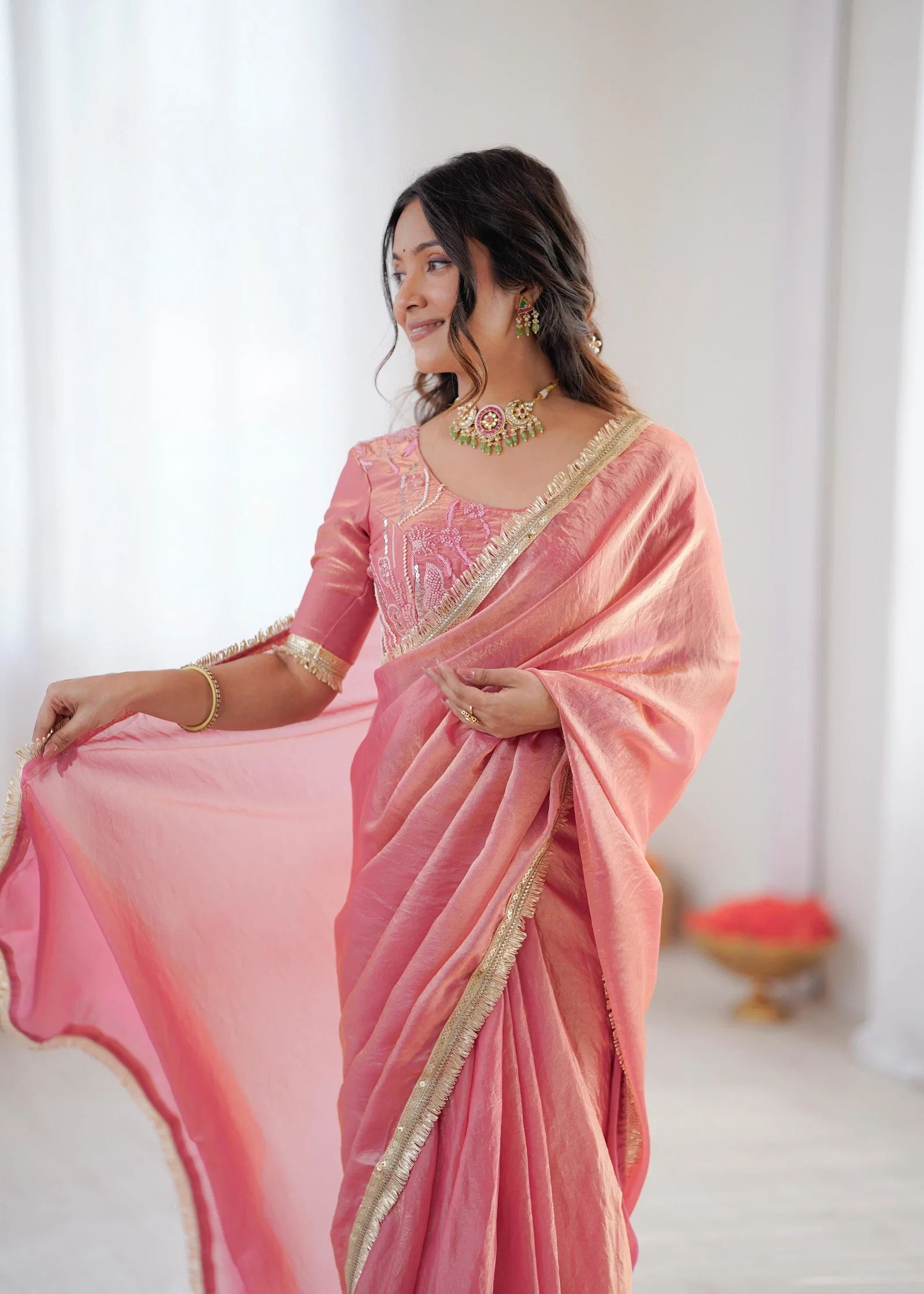 Glory Sp 77 Fendy Silk Disgner  Saree Catalog — Wholesale Sarees, Vardan Ethnic wholesale from Surat — view 2