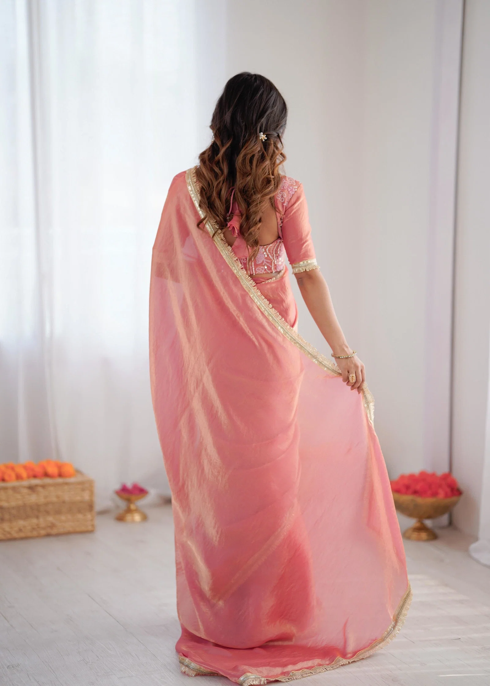 Glory Sp 77 Fendy Silk Disgner  Saree Catalog — Wholesale Sarees, Vardan Ethnic wholesale from Surat — view 3