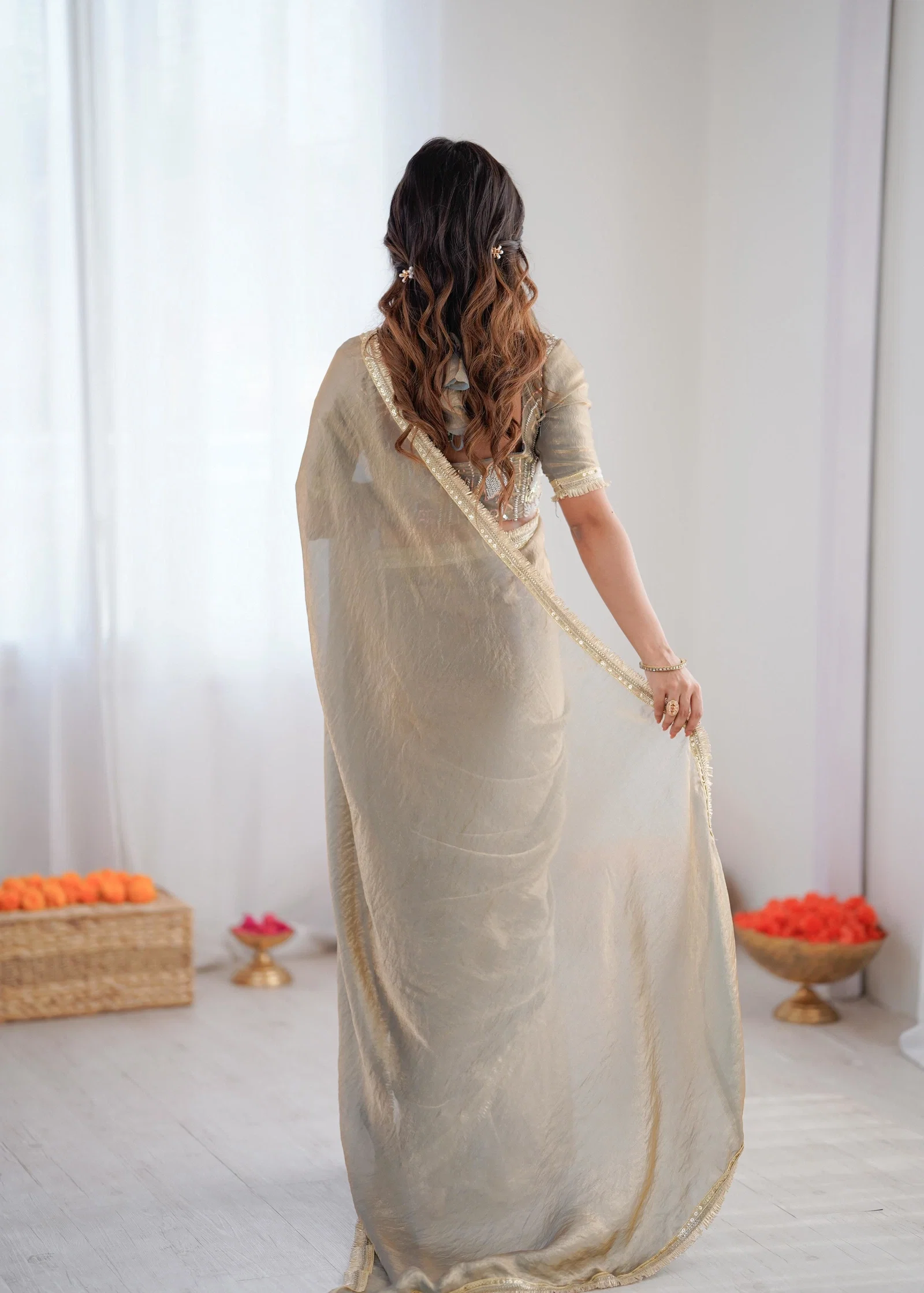 Glory Sp 77 Fendy Silk Disgner  Saree Catalog — Wholesale Sarees, Vardan Ethnic wholesale from Surat — view 8