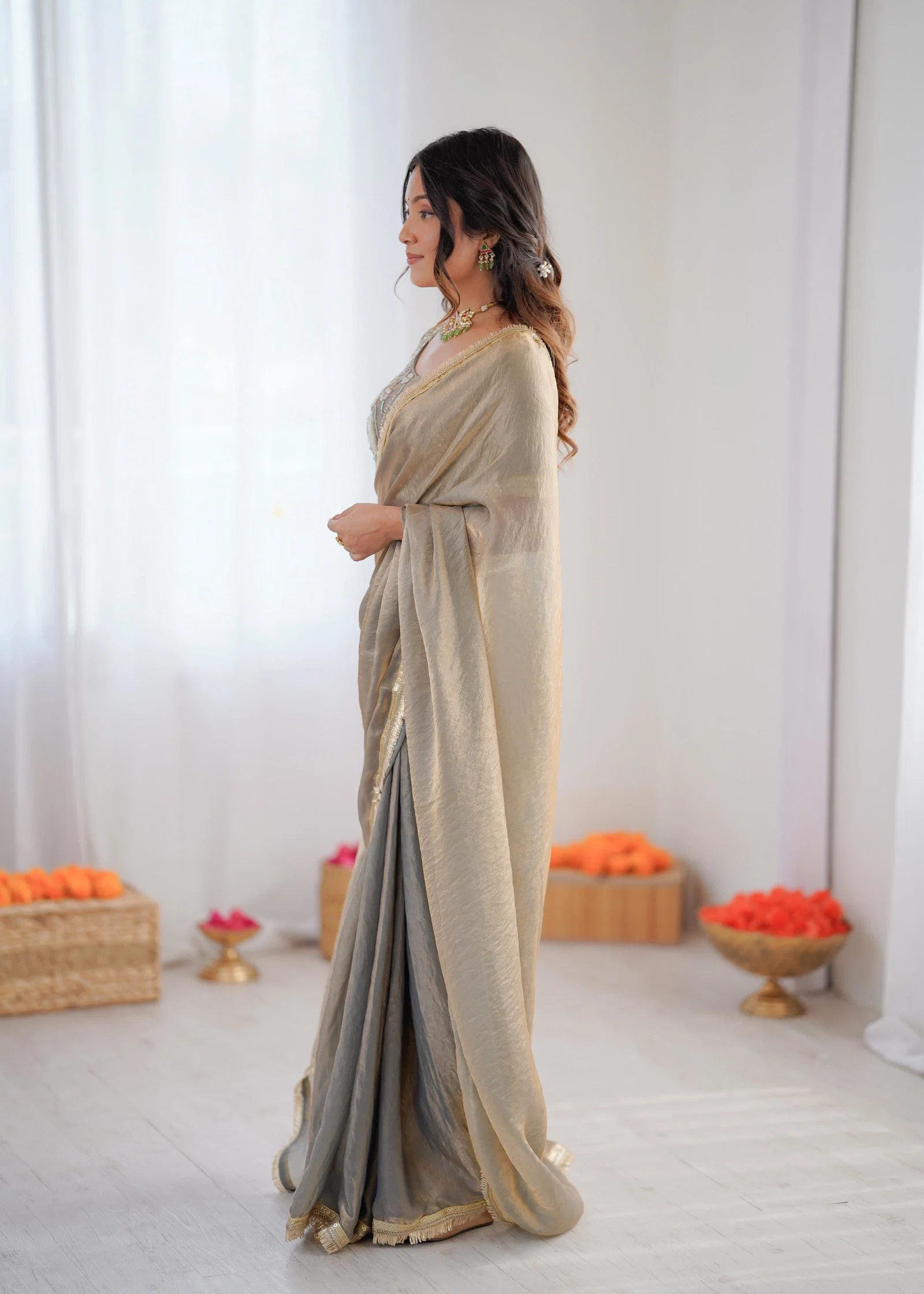 Glory Sp 77 Fendy Silk Disgner  Saree Catalog — Wholesale Sarees, Vardan Ethnic wholesale from Surat — view 9