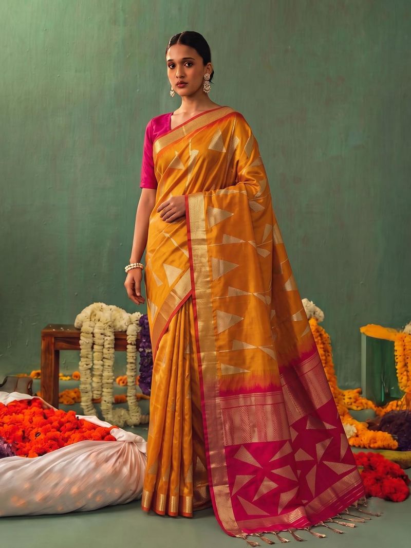 Ast Kaira Silk Soft Silk Festival Wear Saree Catalog — Organza Saree, Vardan Ethnic wholesale from Surat — Photo 5