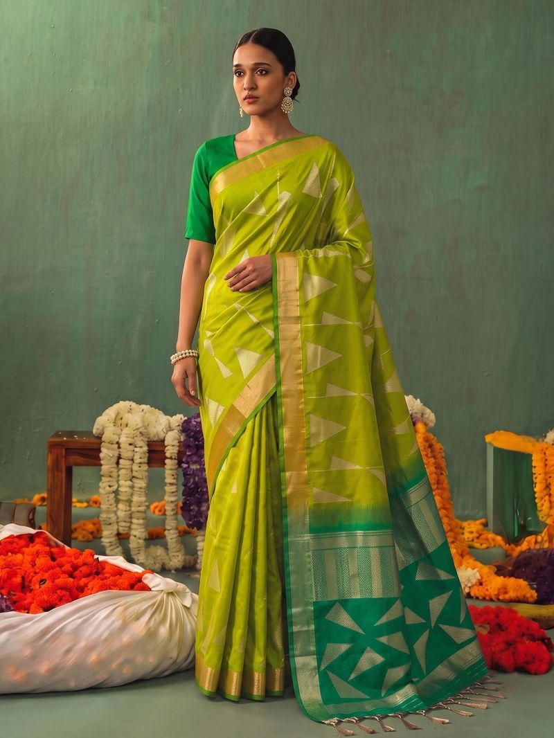 Ast Kaira Silk Soft Silk Festival Wear Saree Catalog — Organza Saree, Vardan Ethnic wholesale from Surat — Photo 6