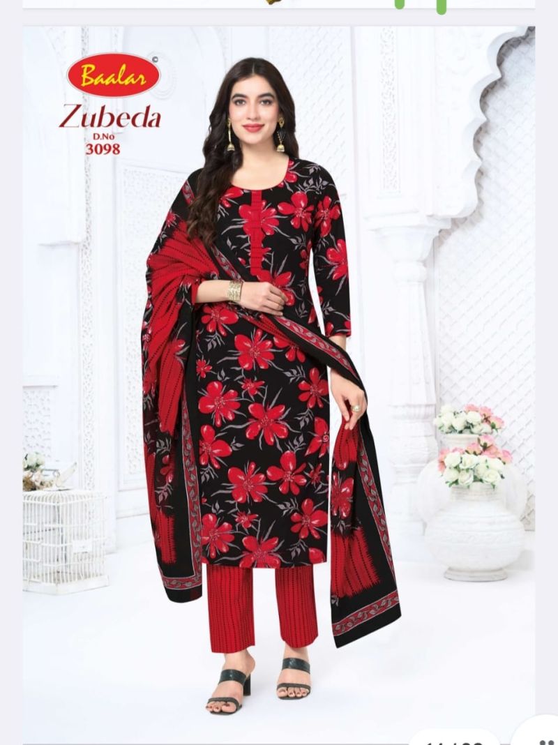 Baalar Zubeda Vol 30 Cotton Printed Fancy Dress Material — Wholesale Dress Material, Baalar wholesale from Surat — view 7