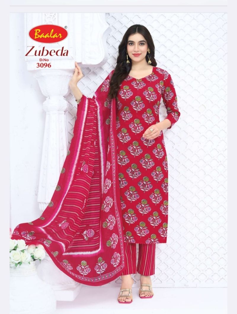 Baalar Zubeda Vol 30 Cotton Printed Fancy Dress Material — Wholesale Dress Material, Baalar wholesale from Surat — view 13