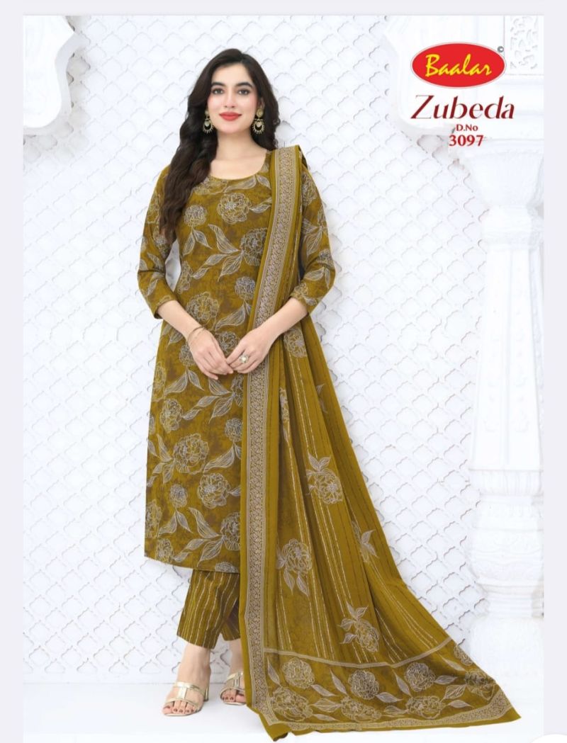 Baalar Zubeda Vol 30 Cotton Printed Fancy Dress Material — Wholesale Dress Material, Baalar wholesale from Surat — view 15