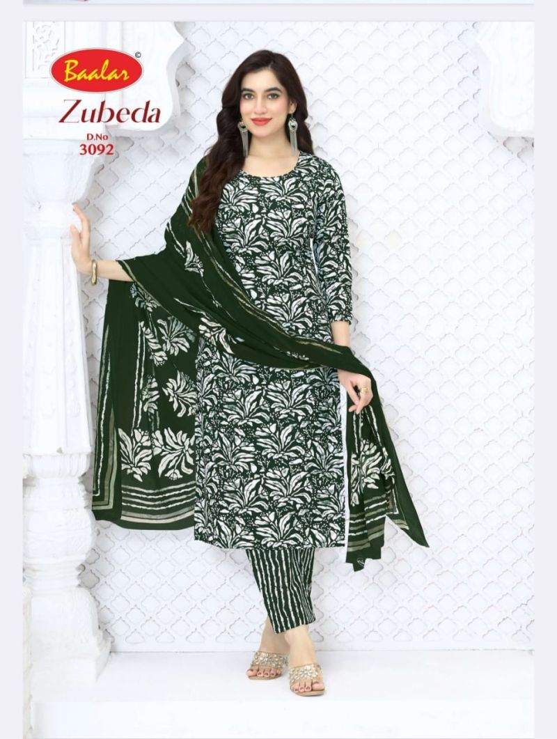 Baalar Zubeda Vol 30 Cotton Printed Fancy Dress Material — Wholesale Dress Material, Baalar wholesale from Surat — view 16