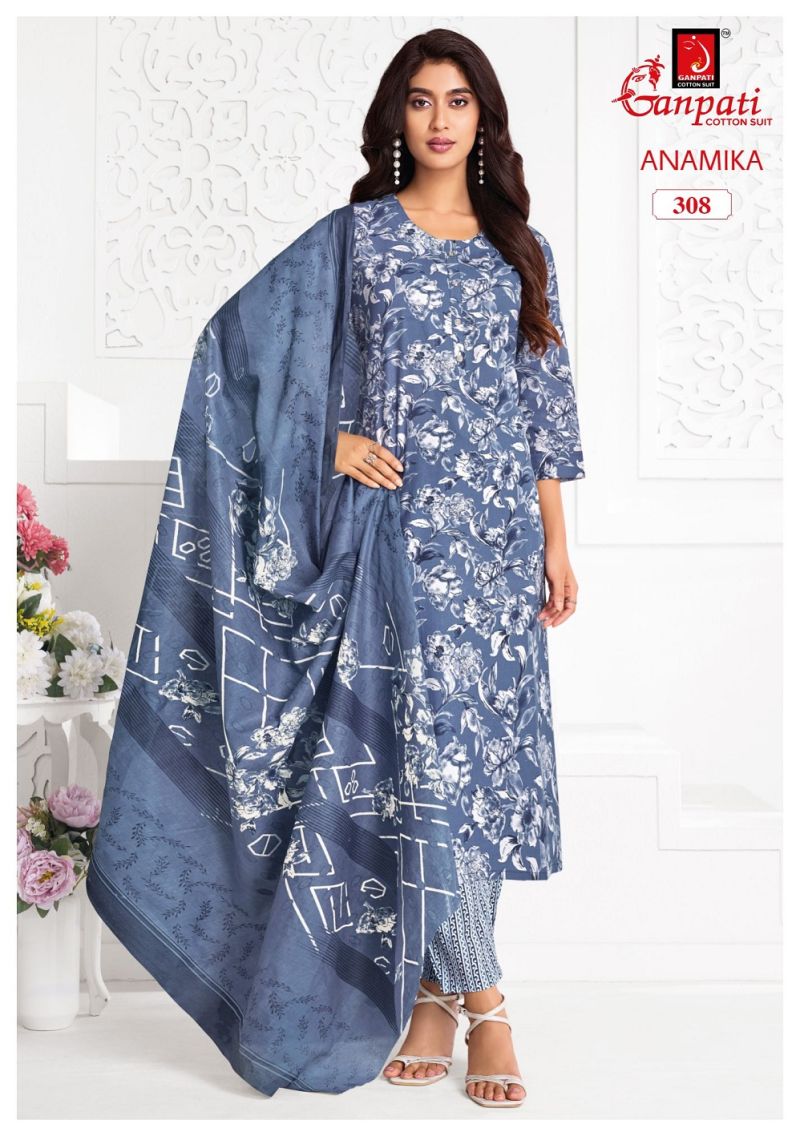 Ganpati Anamika Vol 3 Readymade Cotton Kurti Pant With Dupatta Catalog