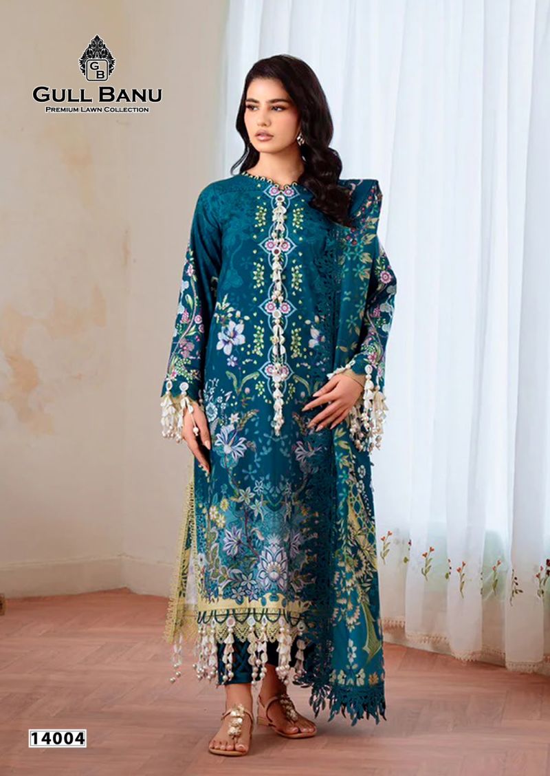 Gull A Ahmed Gull Banu Vol 14 Wholesale Cambric Cotton Karachi Dress Material Catalog — Wholesale Pakistani Suits, Gull A Ahmed wholesale from Surat — view 4