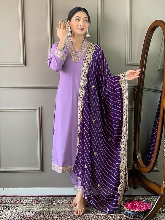 S Mahi 139 Wholesale Viscose Chanderi Festival Kurti With Bottom Dupatta Collection