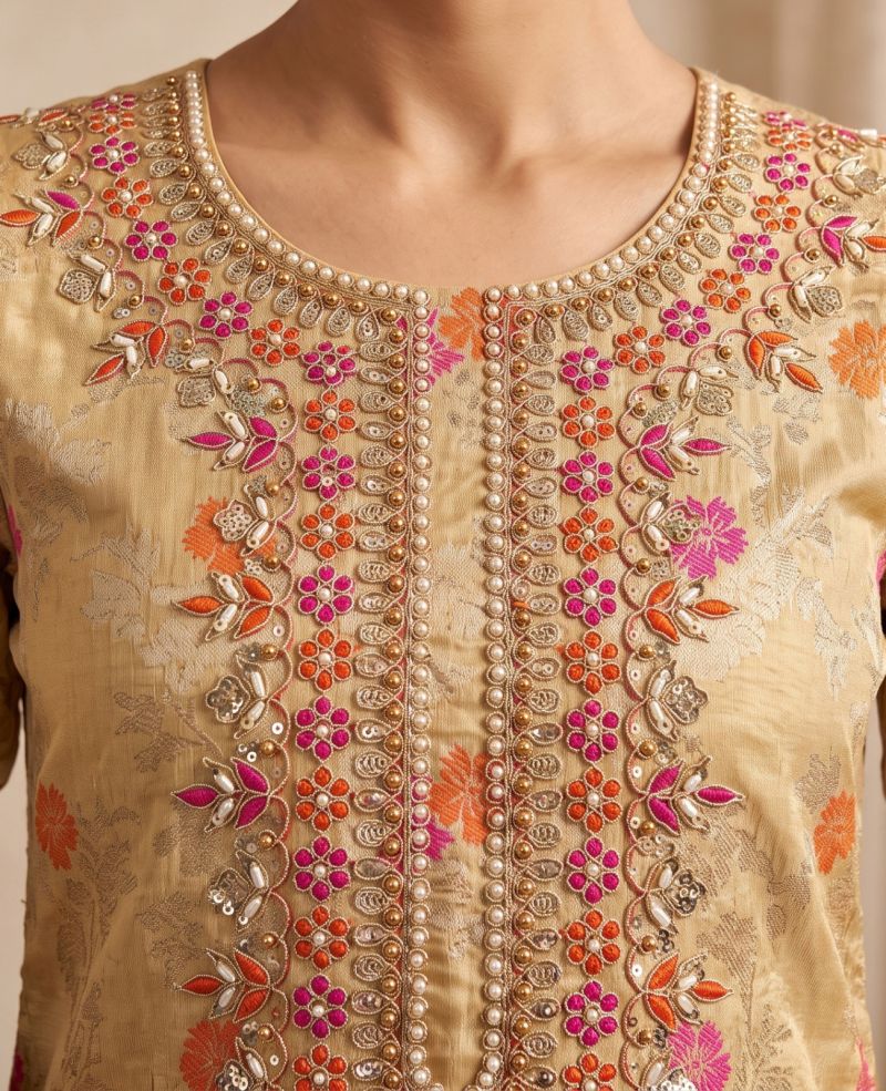 Aurraa Jivika Banarasi Cotton Silk Hand Work Salwar Kameez Catalog — Wholesale Kurtis, Aurraa wholesale from Surat — Photo 6