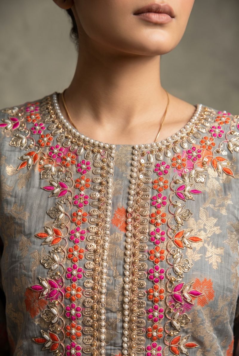 Aurraa Jivika Banarasi Cotton Silk Hand Work Salwar Kameez Catalog — Wholesale Kurtis, Aurraa wholesale from Surat — Photo 7