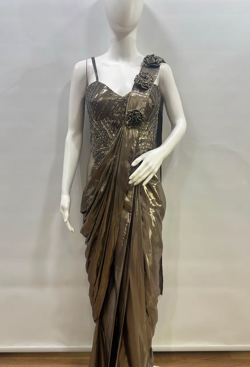 AMOHA A570 Ready to Wear Saree in Armani Fabric