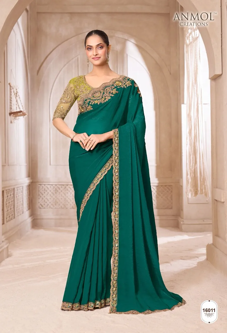 Anmol Elegance Vol 21 Designer Saree Catalog Wholesale Sarees — Saree, Vardan Ethnic wholesale from Surat — Photo 12