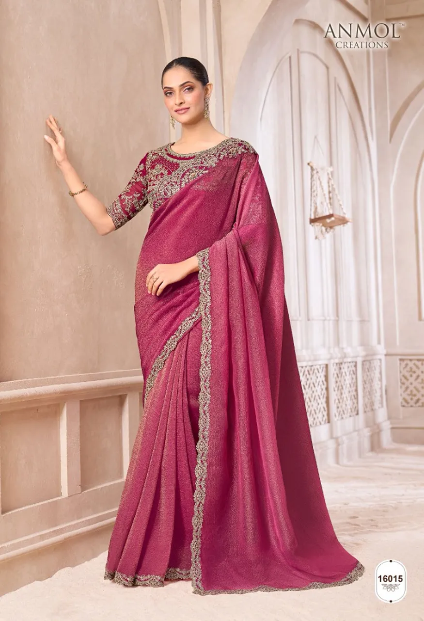 Anmol Elegance Vol 21 Designer Saree Catalog Wholesale Sarees — Saree, Vardan Ethnic wholesale from Surat — Photo 16