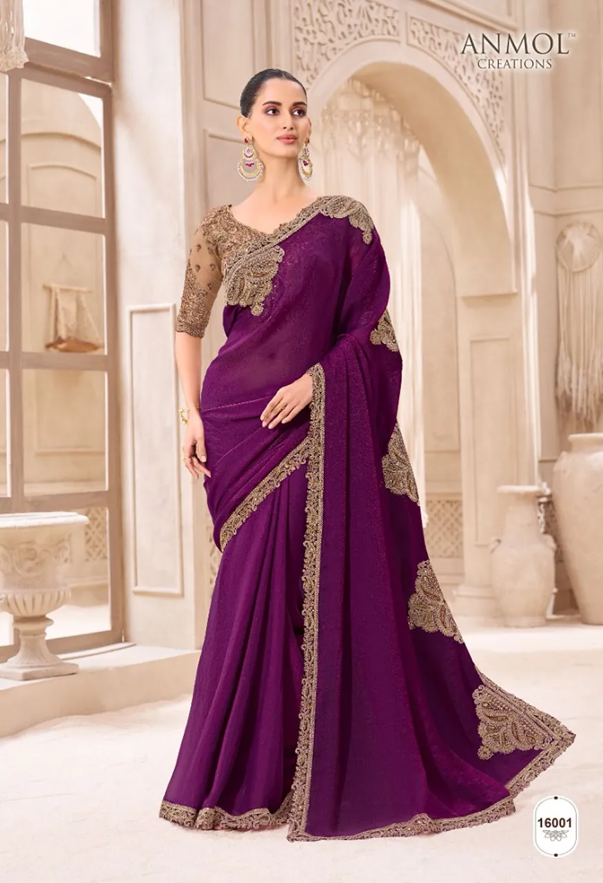 Anmol Elegance Vol 21 Designer Saree Catalog Wholesale Sarees — Saree, Vardan Ethnic wholesale from Surat — Photo 2