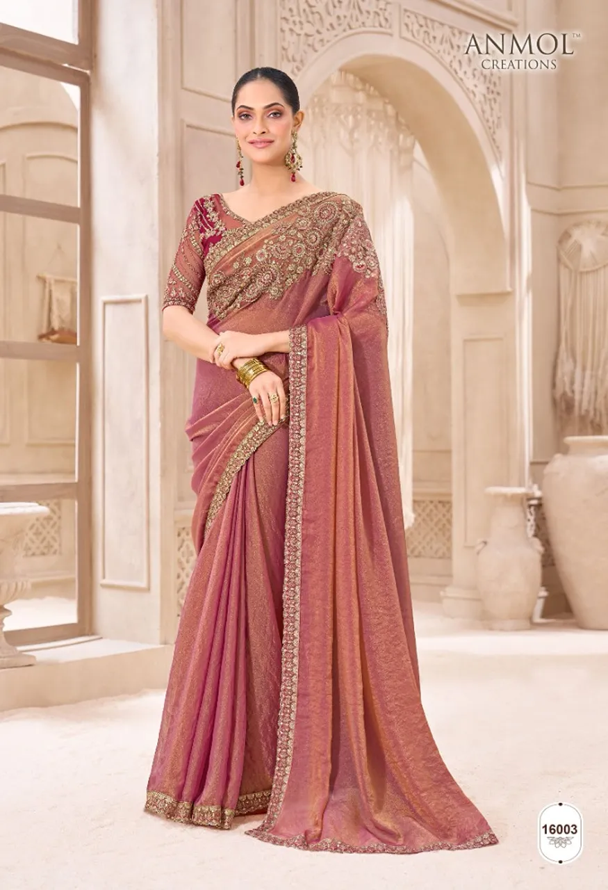 Anmol Elegance Vol 21 Designer Saree Catalog Wholesale Sarees — Saree, Vardan Ethnic wholesale from Surat — Photo 4