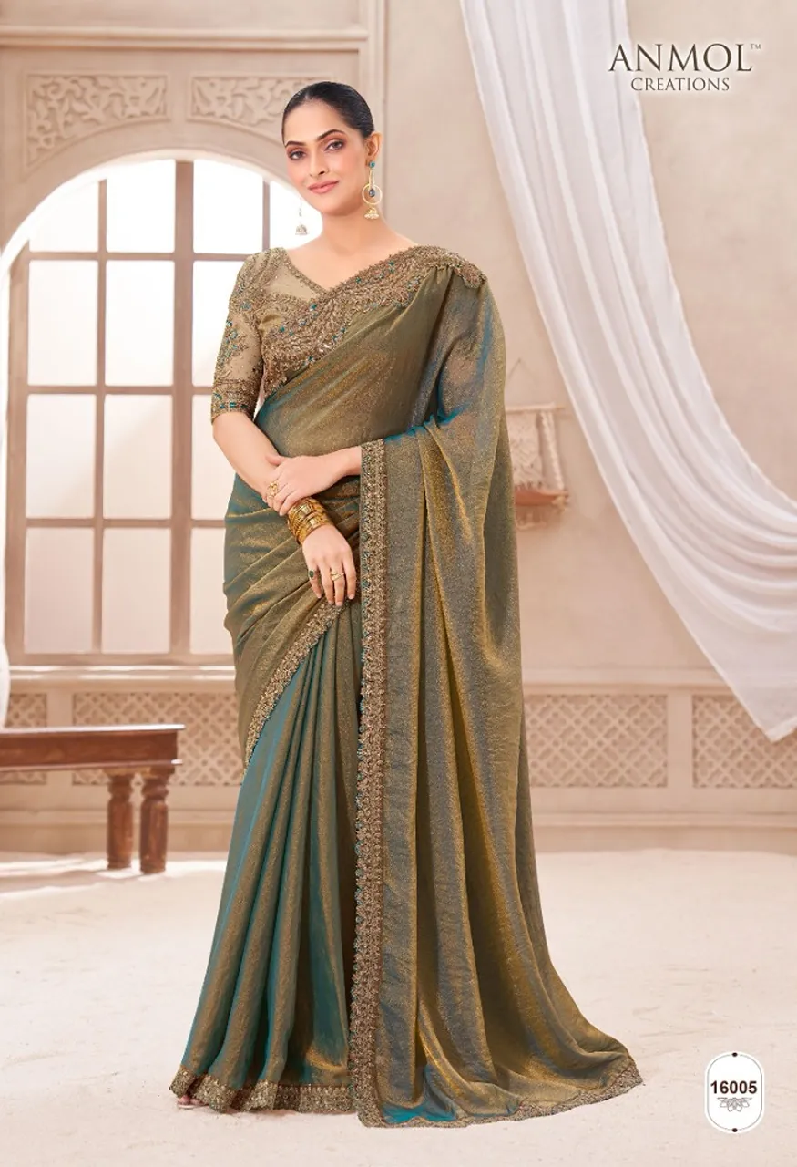Anmol Elegance Vol 21 Designer Saree Catalog Wholesale Sarees — Saree, Vardan Ethnic wholesale from Surat — Photo 5