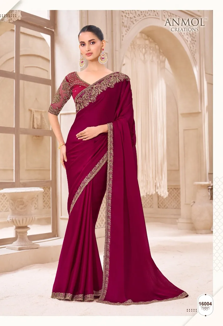 Anmol Elegance Vol 21 Designer Saree Catalog Wholesale Sarees — Saree, Vardan Ethnic wholesale from Surat — Photo 6