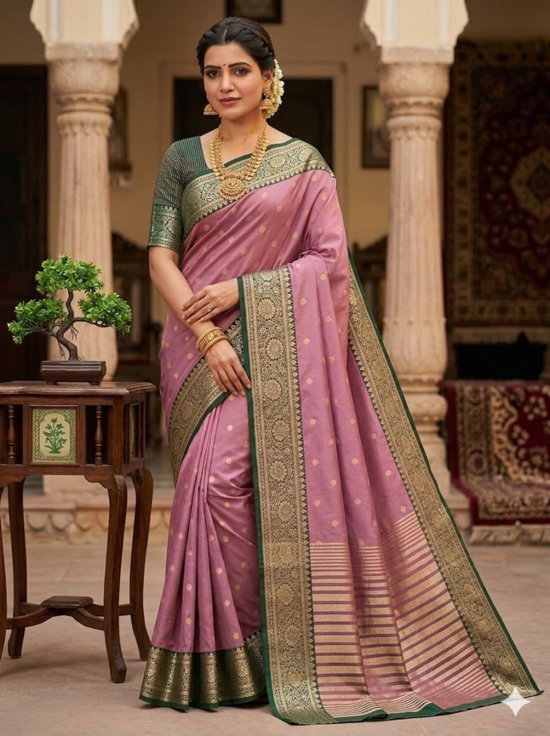 Aab Kaavya Vol 1 Pure Mercerised Soft Silk Meenakari Work Saree Collection