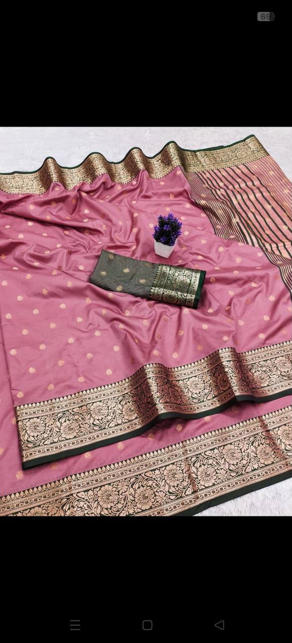 Aab Kaavya Vol 1 Pure Mercerised Soft Silk Meenakari Work Saree Collection — Festival Sarees, Vardan Ethnic wholesale from Surat — Photo 6