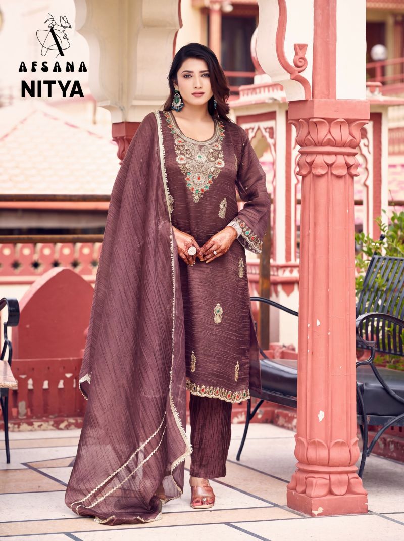 Afsana Nitya Readymade Salsa Crush Beats Work Designer Salwar Kameez Catalog — Wholesale Salwar Suits, Afsana wholesale from Surat — Photo 2